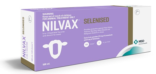 Nilvax Selenised the specialist prelamb clostridial vaccine
